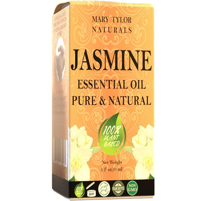 Jasmin ätherisches Öl (30 ml), Premium therapeutische Qualität, 100% rein und natürlich, perfekt für Aromatherapie und vieles mehr von Mary Tylor Naturals