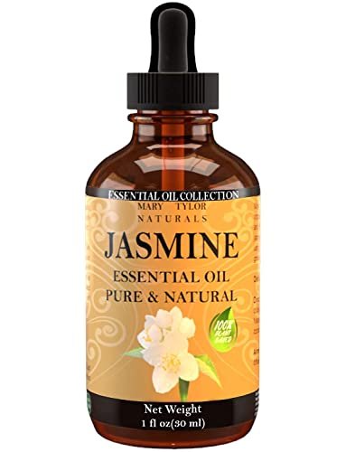 Jasmin ätherisches Öl (30 ml), Premium therapeutische Qualität, 100% rein und natürlich, perfekt für Aromatherapie und vieles mehr von Mary Tylor Naturals