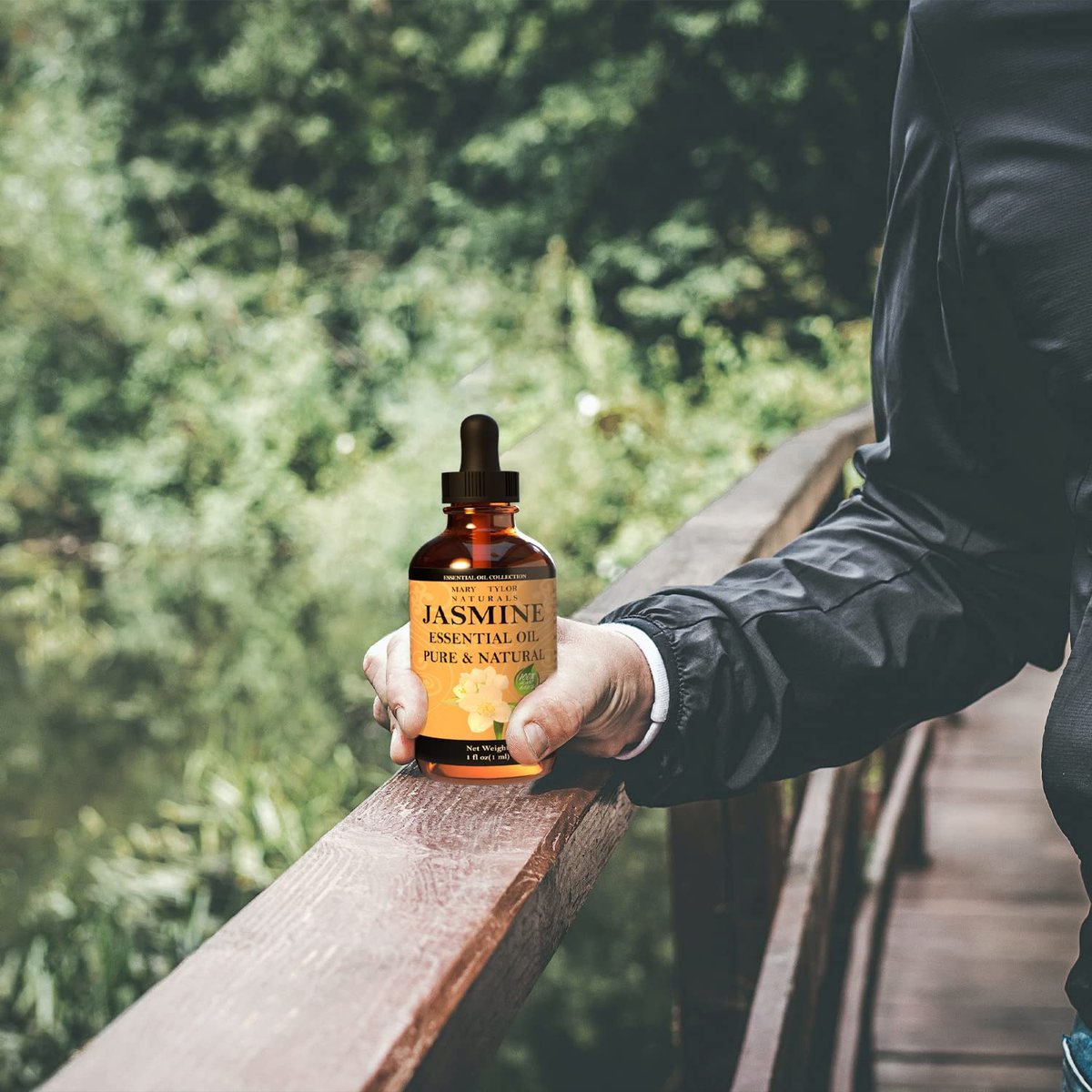 Jasmin ätherisches Öl (30 ml), Premium therapeutische Qualität, 100% rein und natürlich, perfekt für Aromatherapie und vieles mehr von Mary Tylor Naturals