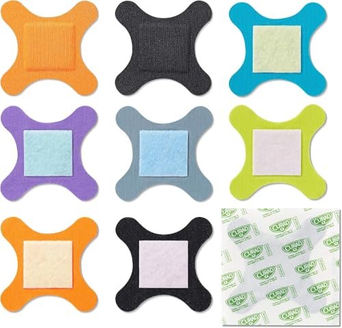 CURAD Performance Series Antibakterielle Pflaster, Extreme Haltbarkeit, Knie & Ellenbogen 7,6 cm x 7,6 cm, 10 Stück, Ideal für Schnitte, Schürfwunden, Sport und aktive Lebensstile