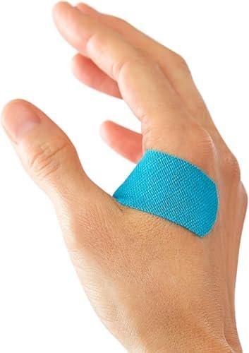 CURAD Performance Series Antibakterielle Pflaster, Extreme Hafttechnologie, Standardgröße Flexible Stoffpflaster für Schnitte, Schürfwunden & Verbrennungen, Farben gemischt, 1 x 3,25 Zoll, 20 Stück