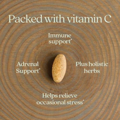 New Chapter® Vitamin C Immunabwehr + Holunderbeere – Hervorragende Vitamin-C-Quelle, tägliche Tablette für gesunde Immununterstützung, mit Bio-Kräutern, nicht genetisch verändert, glutenfrei, 30 Stück