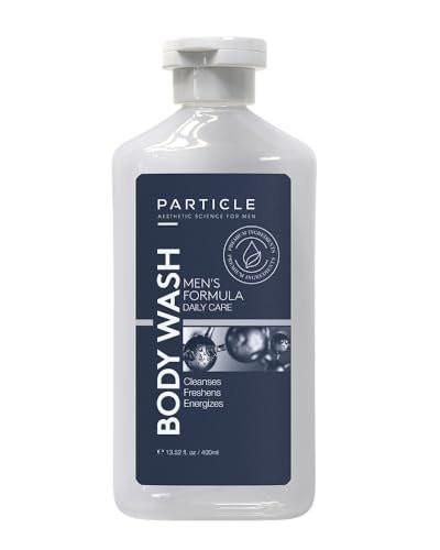 Particle Männer Duschgel – Tägliche Hautpflege für Männer mit Totes-Meer-Mineralien, feuchtigkeitsspendender Reinigungsschaum für alle Hauttypen, frischer Zitrus- und Holzduft, 400 ml