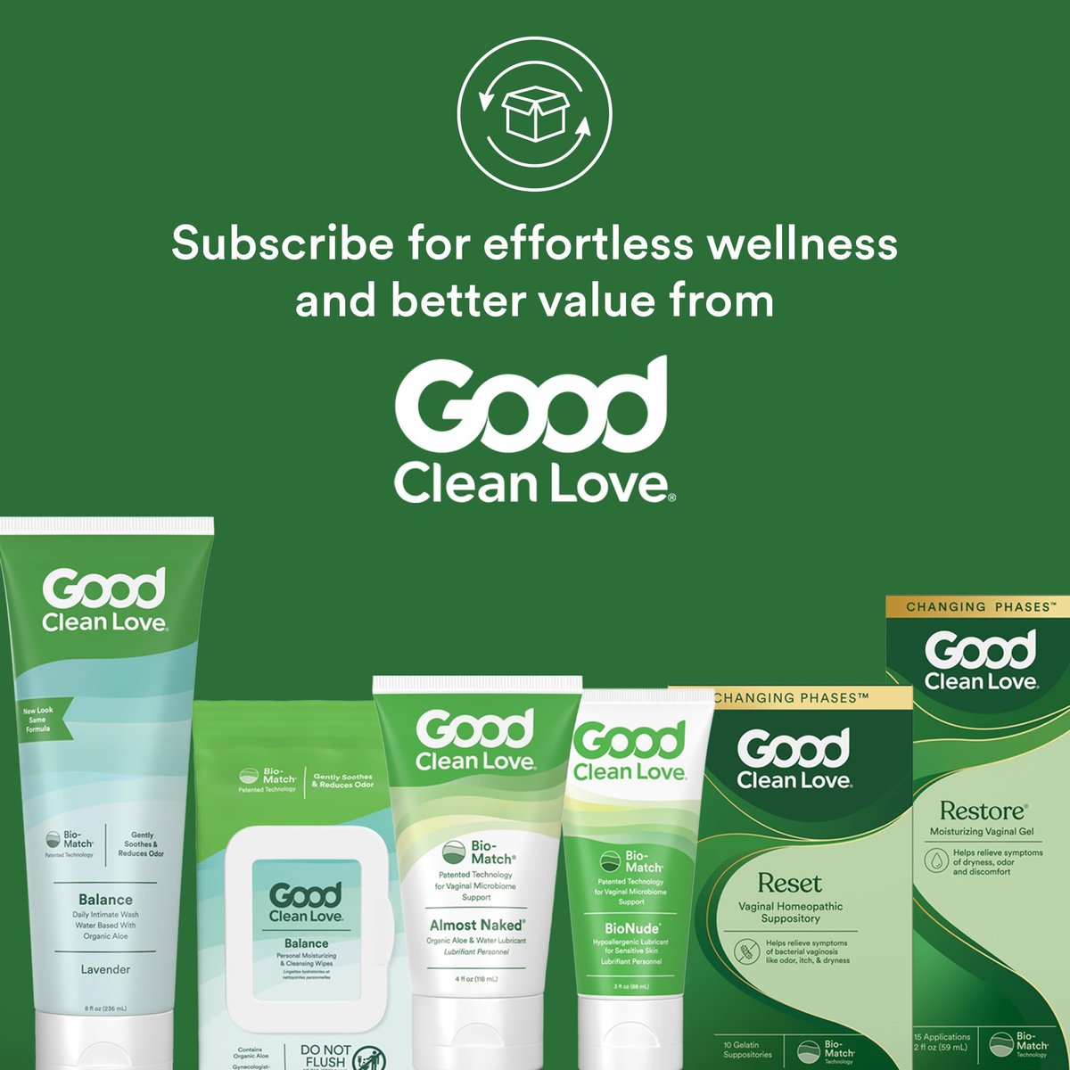 Good Clean Love Reset Homöopathischer Vaginalzäpfchen, Behandlung von Bakterieller Vaginose für Frauen, Lindert Juckreiz & Reizungen, Intimpflege, Fördert die Gesundheit der Harnwege & Vagina, 10 Kapseln