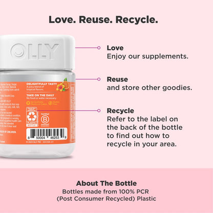 OLLY Heavenly Hair Gummy – Unterstützt gesundes Haar mit Keratin, Biotin & Amla, 60 Stück (30 Tage Vorrat)