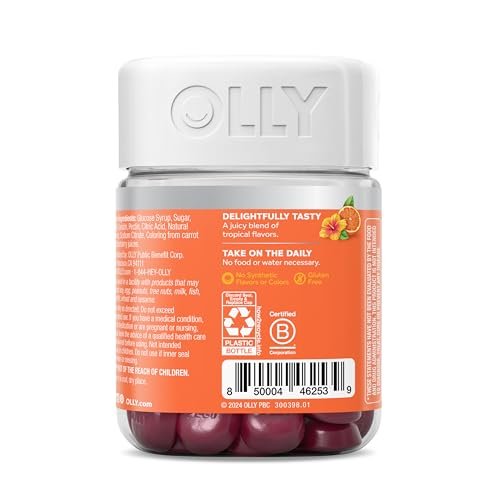 OLLY Heavenly Hair Gummy – Unterstützt gesundes Haar mit Keratin, Biotin & Amla, 60 Stück (30 Tage Vorrat)