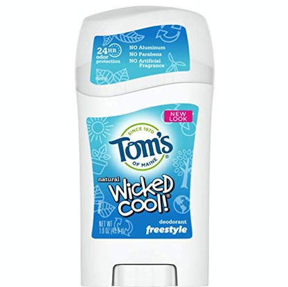 Tom's of Maine Wicked Cool Kids Deodorant (Freestyle) – Natürlicher Deodorant für Kinder, 1,6 oz