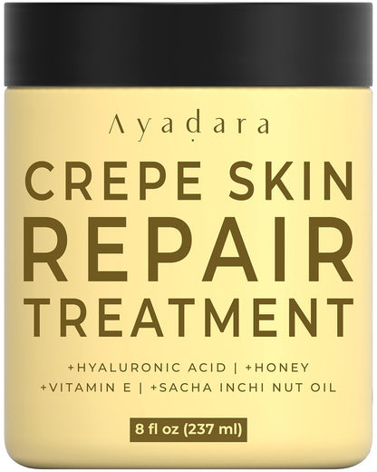 AYADARA Crepey Skin Repair Cream 8oz - Straffende Lotion für schlaffe Haut, Kollagencreme für Körper, Gesicht, Hals, Arme und Beine, über 500 Anwendungen