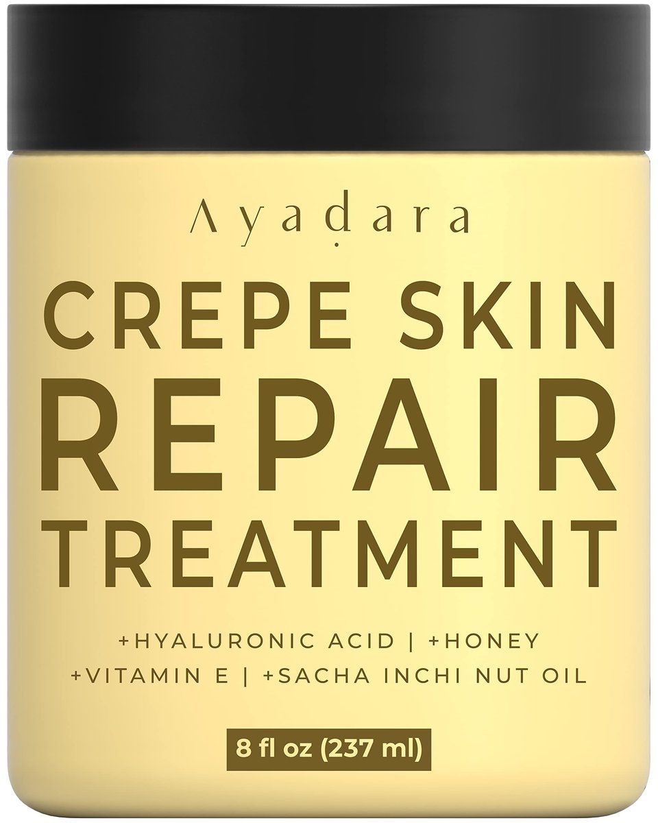 AYADARA Crepey Skin Repair Cream 8oz - Straffende Lotion für schlaffe Haut, Kollagencreme für Körper, Gesicht, Hals, Arme und Beine, über 500 Anwendungen