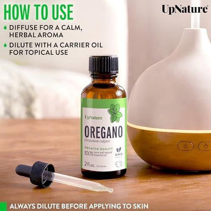 UpNature Oregano Öl – 100% reines Oregano-Öl (60 ml)