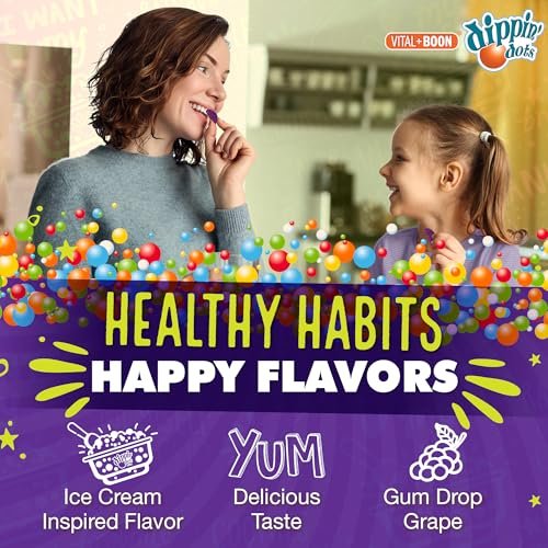 Vital+Boon Eisen mit Vitamin C & B12 Gummibärchen (120 Stück) – Für die Bildung roter Blutkörperchen – Trauben-Gumdrop mit echtem Pektin – Vegan, Non-GMO, glutenfrei & gelatinefrei