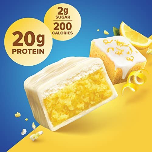 Pure Protein Lemon Cake Protein Riegel – 12er Pack, High Protein Snack für Energie und Muskelaufbau