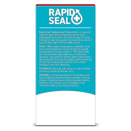 Rapid-Seal Wundgel (1 Tube) | Stoppt Blutungen in Sekunden | Ideal für Schnitte, Schrammen, Rasierpickel für Erste-Hilfe-Notfälle