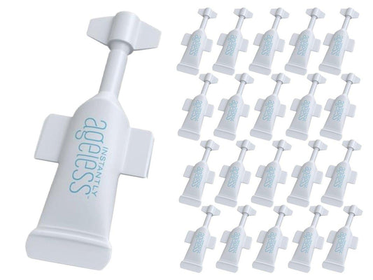 Instantly Ageless – Sofort-Lifting-Creme mit Vitamin C – Anti-Aging-Gesichtscreme gegen Falten, Schwellungen & Augenringe – 20 Vials