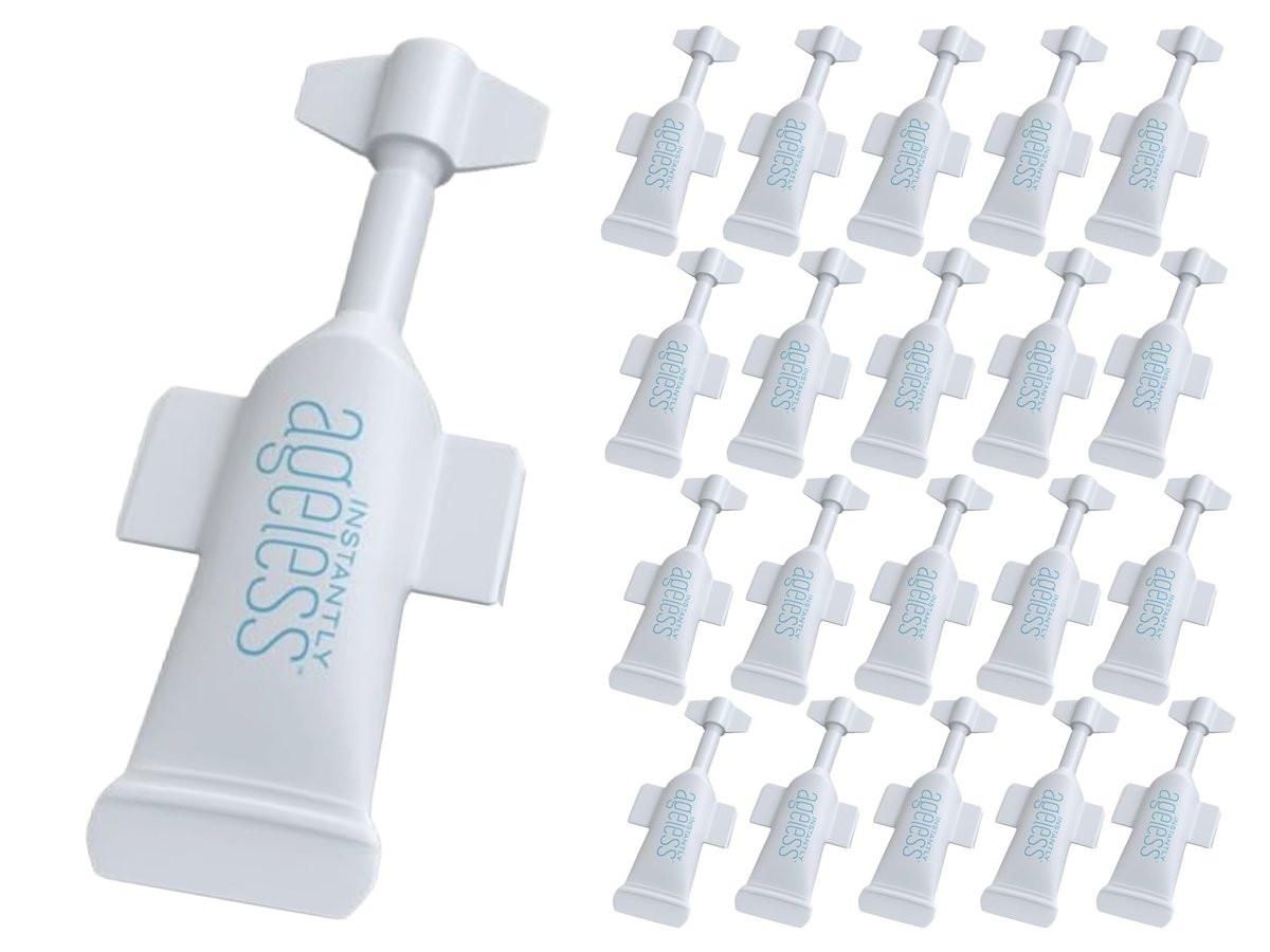 Instantly Ageless – Sofort-Lifting-Creme mit Vitamin C – Anti-Aging-Gesichtscreme gegen Falten, Schwellungen & Augenringe – 20 Vials