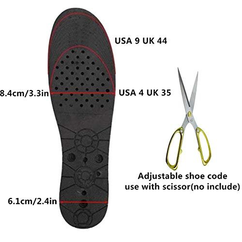 AEDNX Höheneinlegesohlen 5 cm – 2-lagige Air-Taller Cushion Einlagen für Männer und Frauen