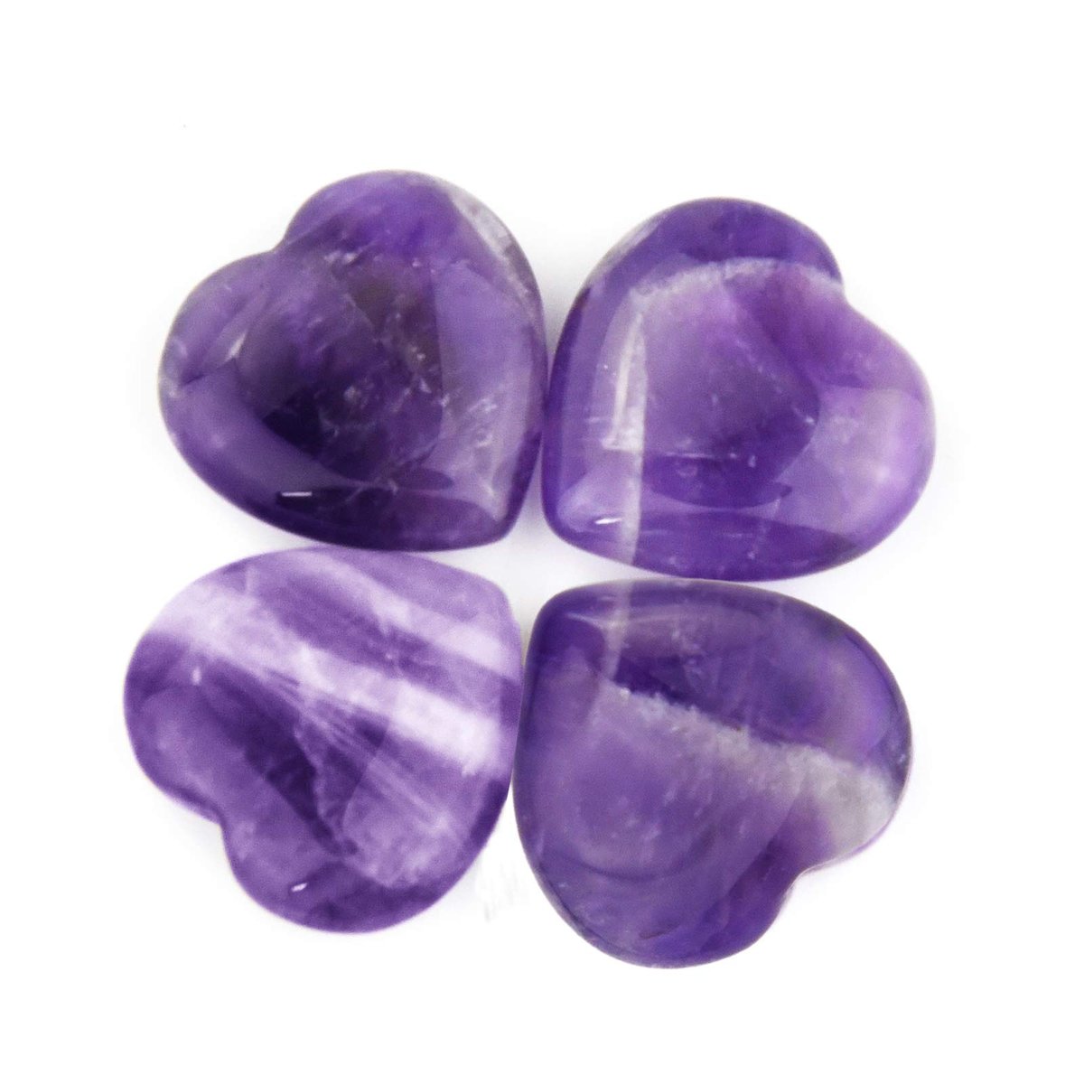 Marrywindix 15er-Pack 0,8 Zoll Heilende Kristalle Naturherz Liebe geschnitzte Palm-Sorgensteine Chakra Reiki Ausgleichend