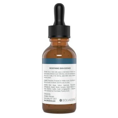 Solvaderm Excelagene Hyaluronsäure Serum – Dual-Molekül Hydratations-Boost – Polstert, Strafft und Glättet feine Linien – Leichte, schnell einziehende Anti-Aging-Feuchtigkeitspflege für alle Hauttypen