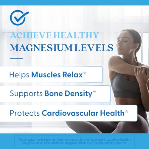 Doctor's Best Hochdosiertes Magnesiumglycinat-Lysinat für besseren Schlaf - Chelat-Magnesium Kapseln für Männer & Frauen, 105 mg pro Portion, beruhigend, vegan - 120 Kapseln