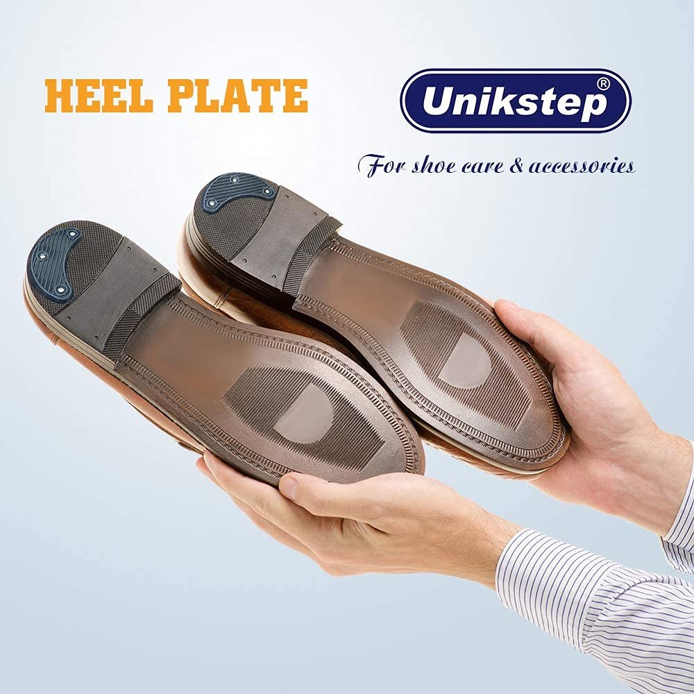 Unikstep 6 Paar Schuhabsatzplatten, Schuhabsatzseitenverschleiß-Reparatur-Gummi-Patch, Ersatz-Kit