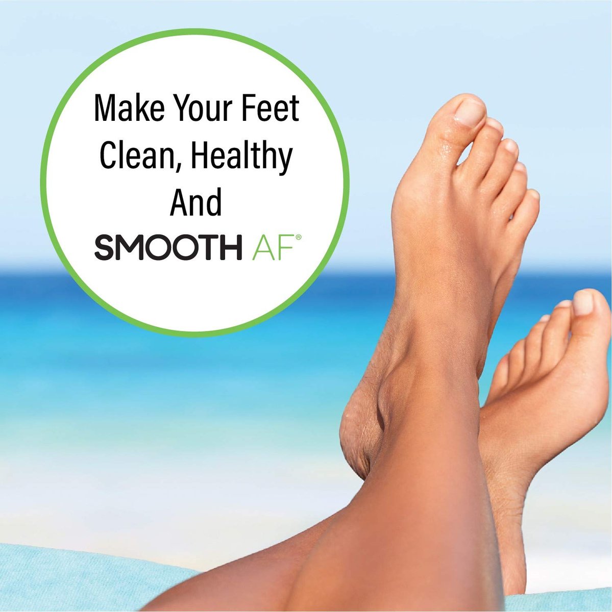 SMOOTH AF Fußpilz Antimykotikum (30 Tücher), Tolnaftat 1%, Alkoholfrei, Hautreparatur-Formel mit Pflegestoffen, Eukalyptus & Menthol, Behandelt & Verhindert Fußpilz, Juckreiz & Ringelflechte, APMA-zugelassen.