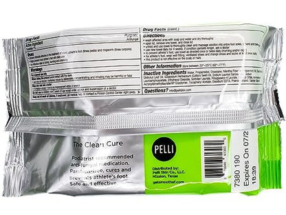 SMOOTH AF Fußpilz Antimykotikum (30 Tücher), Tolnaftat 1%, Alkoholfrei, Hautreparatur-Formel mit Pflegestoffen, Eukalyptus & Menthol, Behandelt & Verhindert Fußpilz, Juckreiz & Ringelflechte, APMA-zugelassen.
