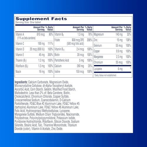 One A Day Männer Präkonzeptions-Gesundheit Multivitamin – Unterstützt gesunde Spermien mit Vitamin C, E, Selen, Zink und Lycopin, 30 Tabletten