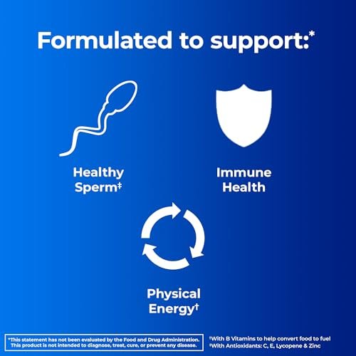 One A Day Männer Präkonzeptions-Gesundheit Multivitamin – Unterstützt gesunde Spermien mit Vitamin C, E, Selen, Zink und Lycopin, 30 Tabletten