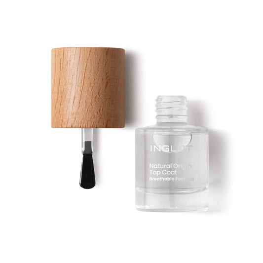 Inglot Natural Origin Top Coat – 8 ml / 0,27 US Fl Oz – Hochglänzender Überlack für langanhaltende Maniküre