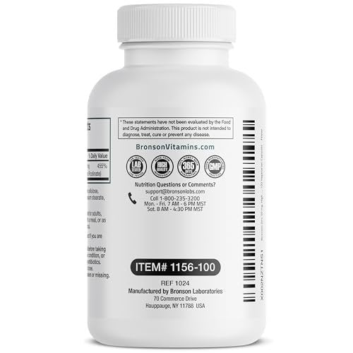 Bronson Zink 50mg Komplex – Hochdosiertes Immunsystem Unterstützung & Antioxidans für Hautgesundheit – Non GMO, 100 Vegane Kapseln