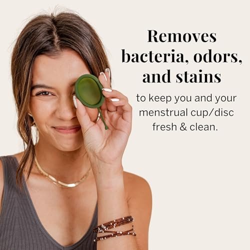Pixie Menstrual Cup Waschgel für die Intimhygiene – Die beste Formel zur Reinigung Ihrer Periodentasse – Organische und natürliche Inhaltsstoffe & pH-ausgeglichen – Gel-Reiniger – Sterilisator-Seife für Menstruationsscheiben, 74 ml