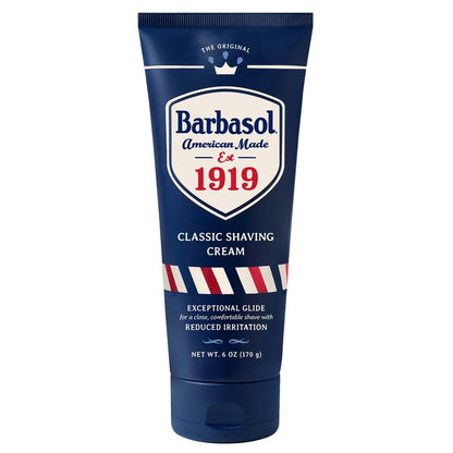 Barbasol 1919 Classic Rasiercreme | Nicht-Aerosol Rasiercreme für Männer | Mit Aloe, Kokosöl, Sheabutter | Außergewöhnlicher Gleit | Hergestellt in den USA, 177 ml (1er-Pack)