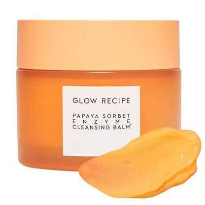 Glow Recipe Papaya Enzymen Reinigungsbalsam - Korean Double Cleanse Erster Reiniger, Make-up Entferner + Reinigungsölbalsam, Sanfter Peeling-Gesichtsreiniger, Feuchtigkeitsspendend (100 ml)