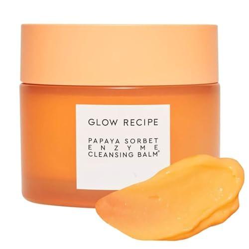 Glow Recipe Papaya Enzymen Reinigungsbalsam - Korean Double Cleanse Erster Reiniger, Make-up Entferner + Reinigungsölbalsam, Sanfter Peeling-Gesichtsreiniger, Feuchtigkeitsspendend (100 ml)