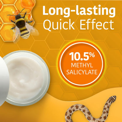 Veneno De Abeja Aceite Vibora Salbe - Analgetische Schmerzsalbe zur topischen Linderung, Bienengiftcreme zur Reduzierung von Entzündungen, frischer Duft, 2er-Pack (2 x 150 ml)