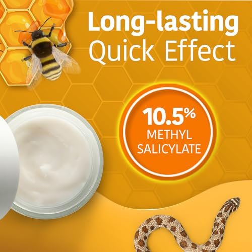 Veneno De Abeja Aceite Vibora Salbe - Analgetische Schmerzsalbe zur topischen Linderung, Bienengiftcreme zur Reduzierung von Entzündungen, frischer Duft, 2er-Pack (2 x 150 ml)