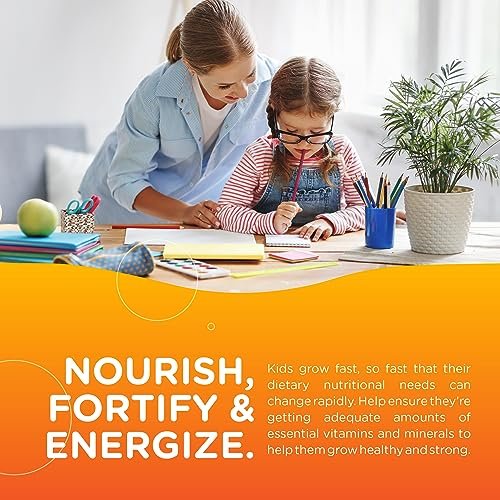 Zahler Chapter One Kids Multivitamin Gummies – 120 Stück mit 13 Vitaminen & Nährstoffen, zuckerfrei, koscher, leckerer Fruchtgeschmack