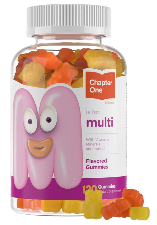 Zahler Chapter One Kids Multivitamin Gummies – 120 Stück mit 13 Vitaminen & Nährstoffen, zuckerfrei, koscher, leckerer Fruchtgeschmack