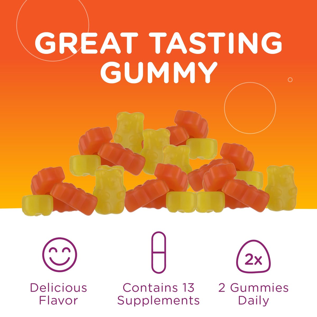 Zahler Chapter One Kids Multivitamin Gummies – 120 Stück mit 13 Vitaminen & Nährstoffen, zuckerfrei, koscher, leckerer Fruchtgeschmack