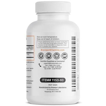 Bronson Vitamin K2 (MK7) mit D3 Extra Stärke Nahrungsergänzungsmittel für die Knochengesundheit, Non-GMO Formel, 10.000 IE & 120 mcg MK-7, leicht zu schlucken D K, 60 Kapseln