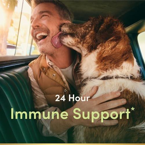 Nature's Bounty Immune 24 Hour +, Vitamin C mit 24-Stunden-Immununterstützung durch Ester-C, 1000 mg Vitamin C, D & Zink, glutenfrei, Rapid Release Softgels, 2 Softgels pro Tag, 50 Stück