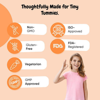 maxmedix Kinder Multivitamin Gummis mit Omega 3 6 9 | 20 wichtige Vitamine C, A, D, E, B12 & Zink – Tägliches Multivitamin für Kinder für ein gesundes Immunsystem, Himbeer- & Orangengeschmack, 2-Monatsvorrat (120 Stück)
