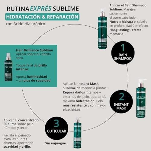 abril et nature Professional Repair Haarpflege-Set – Sublime – Shampoo, Maske und Serum für geschädigtes, dickes und/oder poröses Haar – nährend und feuchtigkeitsspendend – 550 ml