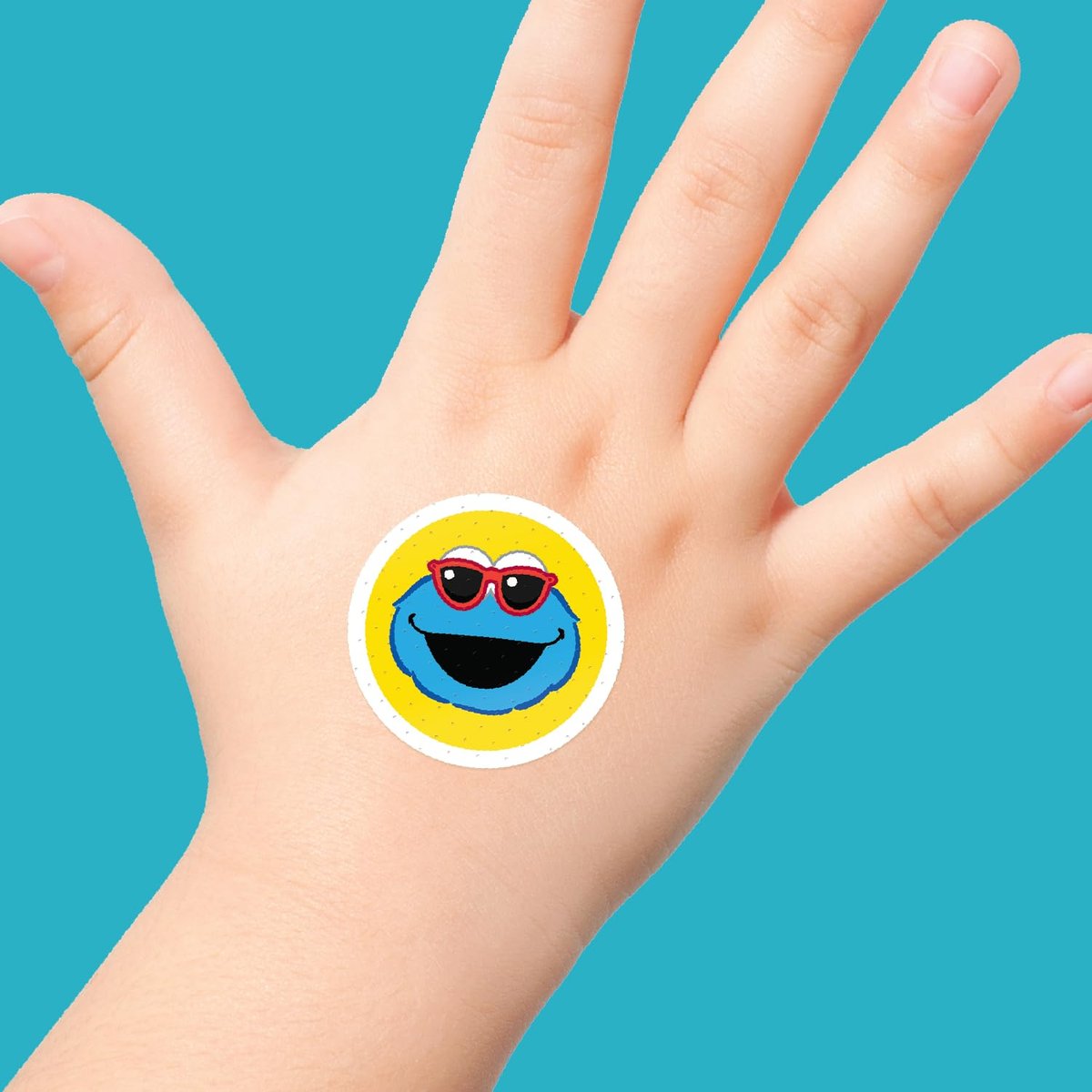 Sesamstraßen-Pflaster für Kinder, 100 Stück | Ideal für Geburtstage, Partygeschenke, Aufkleber, Geschenkfüller oder Wichtelgeschenk | Haftpflaster für kleine Schnitte, Schrammen, Verbrennungen