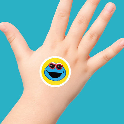 Sesamstraßen-Pflaster für Kinder, 100 Stück | Ideal für Geburtstage, Partygeschenke, Aufkleber, Geschenkfüller oder Wichtelgeschenk | Haftpflaster für kleine Schnitte, Schrammen, Verbrennungen