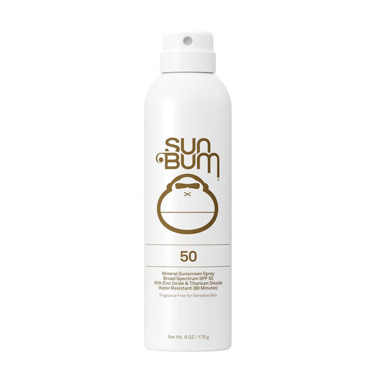 Sun Bum Mineral SPF 50 Sonnenspray für den Körper – wasserfester Breitbandschutz mit Vitamin E, Hawaii 104 Act konform (ohne Octinoxat & Oxybenzon) – 177 ml