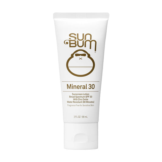 Sun Bum Mineral Sonnenlotion SPF 30 – Feuchtigkeitsspendender Körpersonnenschutz mit Vitamin E, vegan & Hawaii 104 Act konform (ohne Octinoxat & Oxybenzon) – Reisegröße – 89 ml