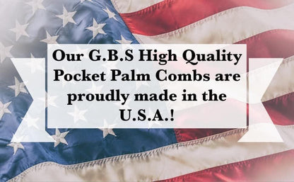 G.B.S Blauer Pocket Palm Bürste für Männer, Frauen und Haustierpflege, 20er-Pack Blau, Hergestellt in den USA