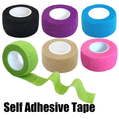 Erewa 12er-Pack Selbstklebende Wickelbandage - Tierverband, dehnbares, selbsthaftendes, atmungsaktives Sporttape (1 Zoll x 5 Yards, 12 Farben)