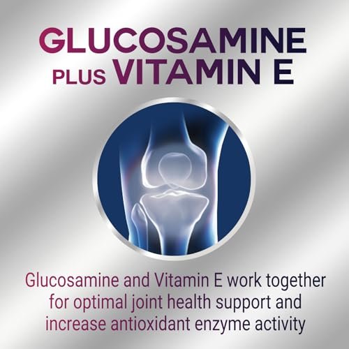 Gelenkunterstützung Gummibärchen - Extra starkes Glucosamin Gummy Supplement mit Vitamin E - Natürliche Knorpel-, Gelenkgesundheits- und Flexibilitätsunterstützung, Beste Glucosamin-Kaubonbons für Männer & Frauen - 60 Gummibärchen